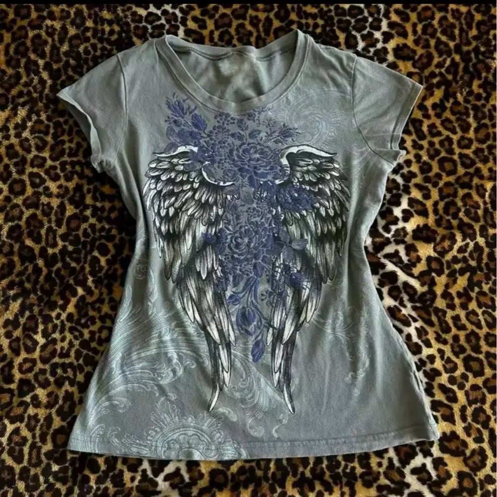 Y2K Grunge Cyber Mall Emo Goth Long Sleeve T-shirt Graphic Print