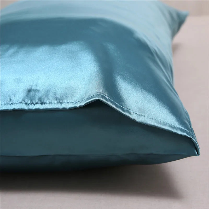 Silky Satin Pillowcase for Frizzy Hair Beauty Pillow Cover