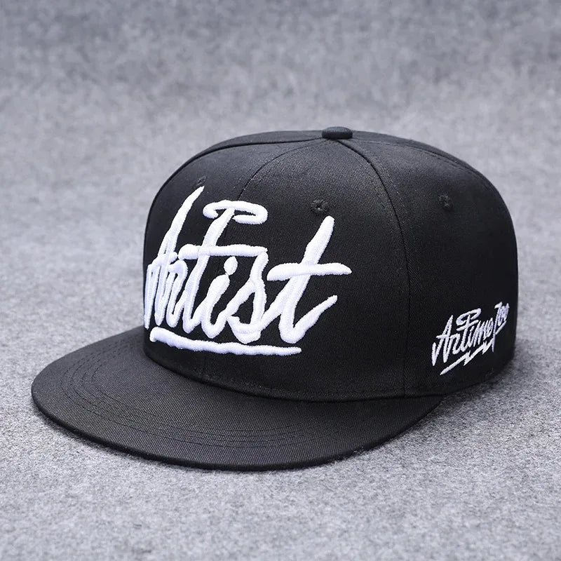 Hip Hop Embroidered Flat Brim Cap