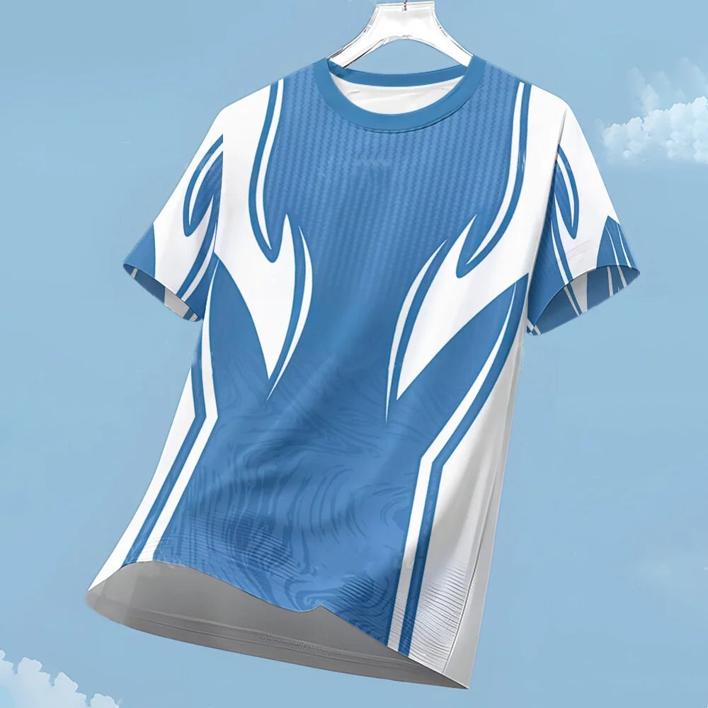 Men's Football Sports T-shirt Loose Breathable Athletic Top