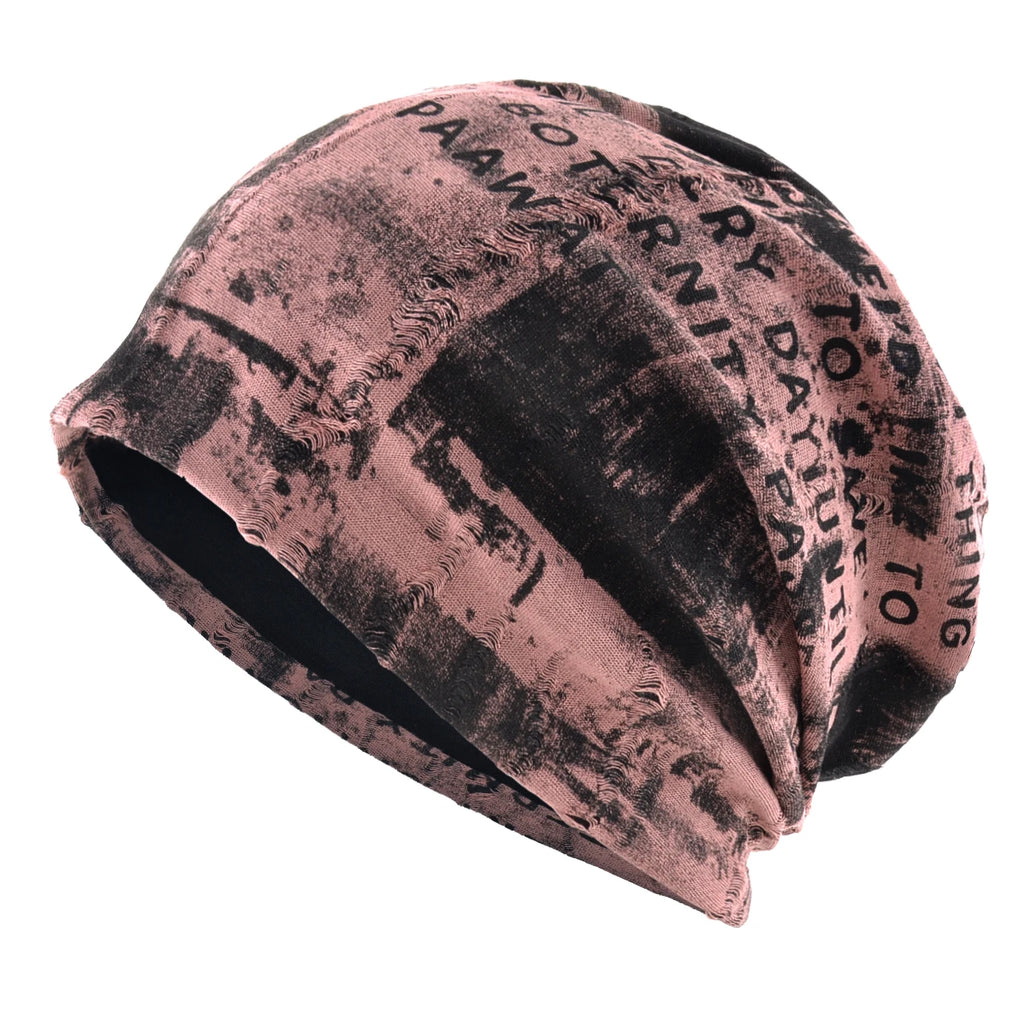 Vintage Beanie Grunge Distressed Streetwear Design