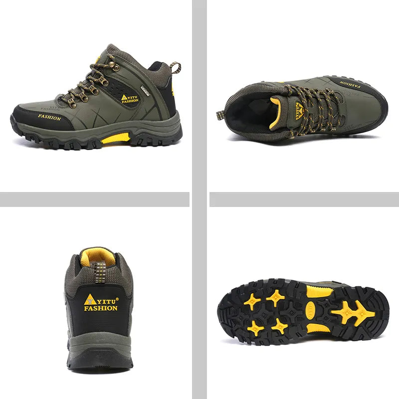 Waterproof Hiking Boots Outdoor Trekking Mountain Walking Shoes