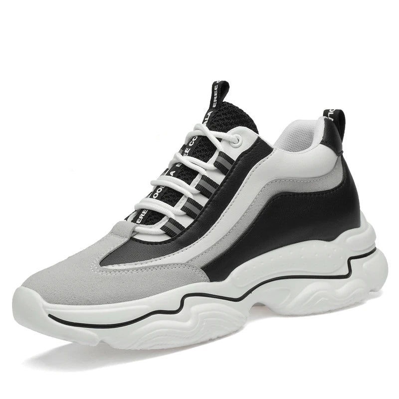 Elevator Platform Sneakers 10cm or 8cm Height Boosting Sports Skyscraper Shoes Stand Tall
