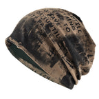 Vintage Beanie Grunge Distressed Streetwear Design