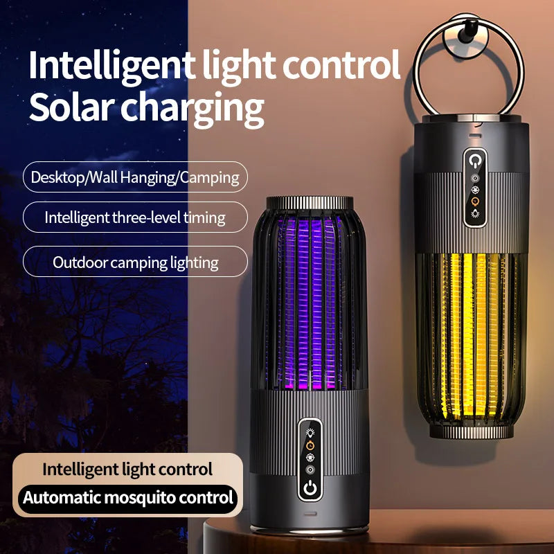 Powerful Mosquito Killer Lamp Zapper Portable Solar USB Rechargeable