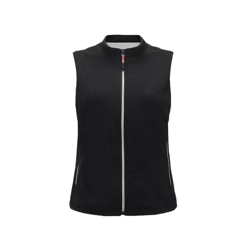 Warm Heated Fleece Vest With Adjustable Temperature Control