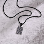 Dog Tag Pendant Necklaces Stainless Steel Military Style