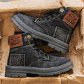 High Top Denim Canvas Boots