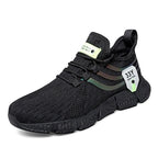 Air Mesh Sneakers Elastic Laces Slip On Sport Shoes