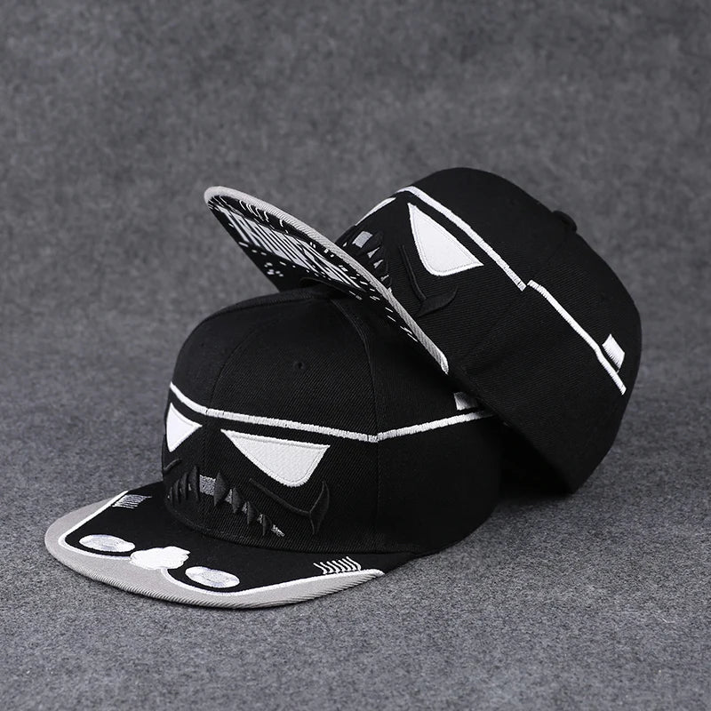 Hip Hop Embroidered Flat Brim Cap