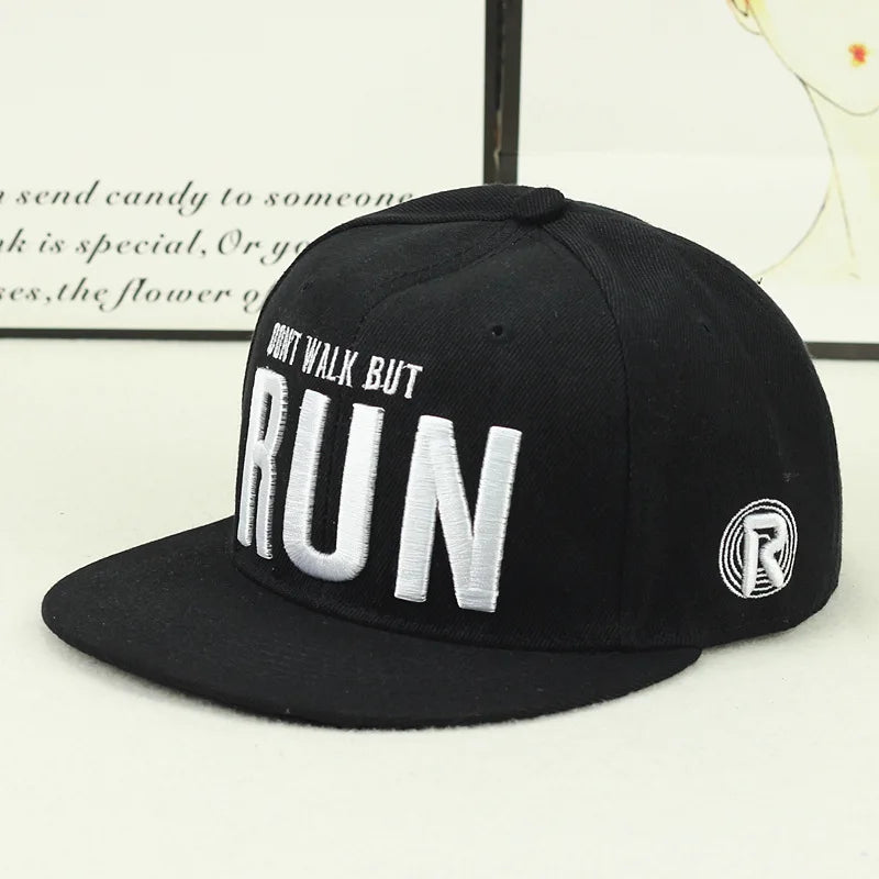Hip Hop Embroidered Flat Brim Cap