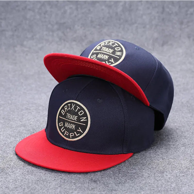 Hip Hop Embroidered Flat Brim Cap