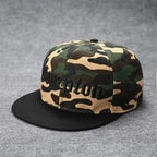 Hip Hop Embroidered Flat Brim Cap