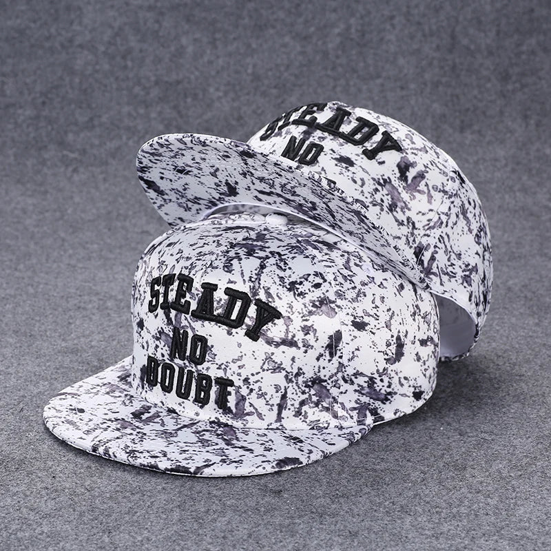 Hip Hop Embroidered Flat Brim Cap