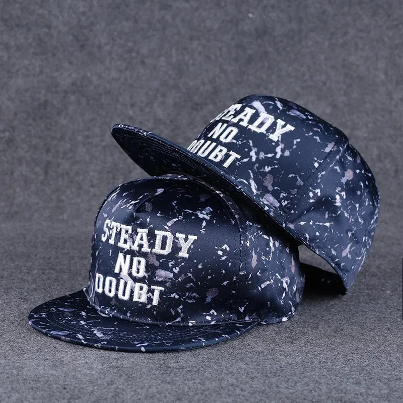 Hip Hop Embroidered Flat Brim Cap
