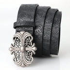 Retro Men's Belt Bohemian Buckle Cross Punk Gothic Extra Long 130cm