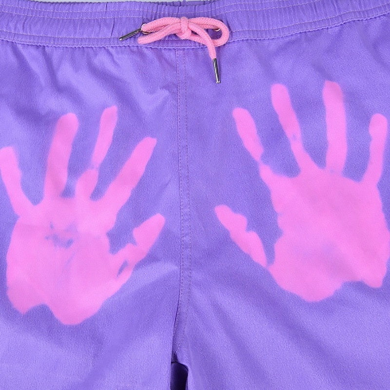 Magic Color Changing Beach Shorts - Swimming Bathers Surf Boardshorts