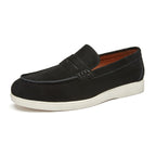 British Style Genuine Leather Loafers Slip-On Shoes