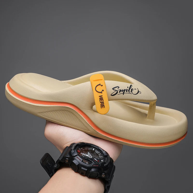 Cushioned Thick Soft Beach Flip Flops Summer Thongs