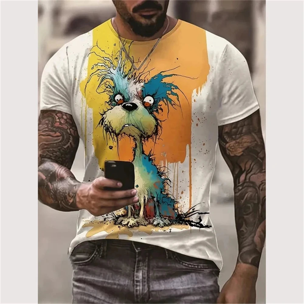 3D Printed Funny Graphic Urban Design T-shirt
