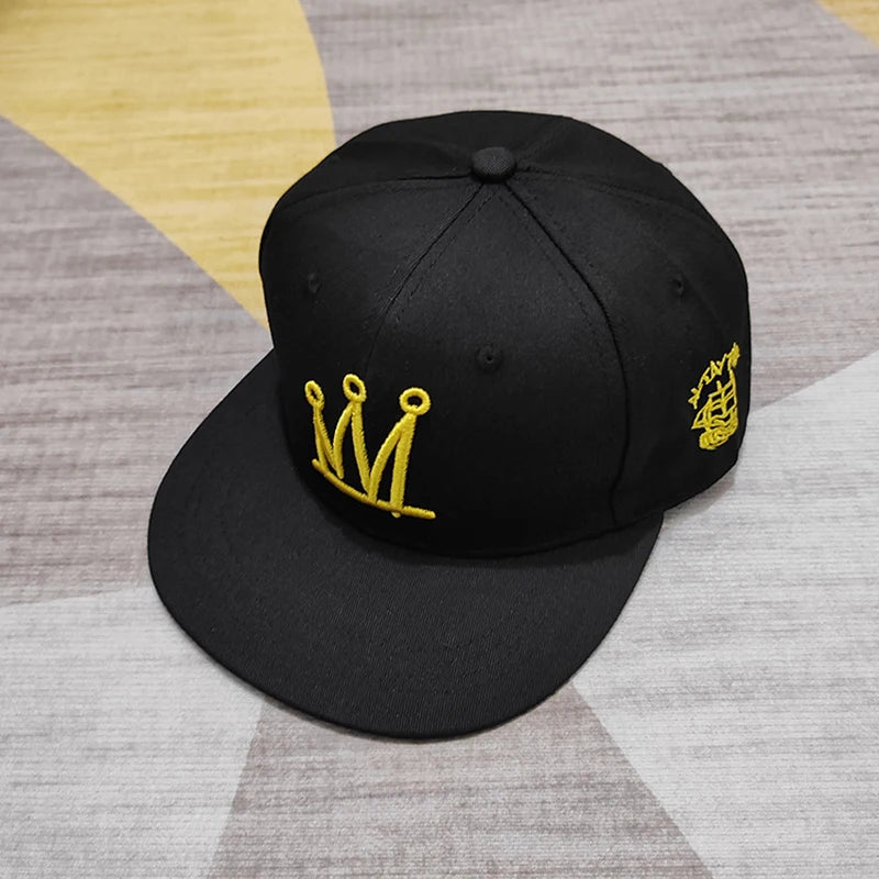 Hip Hop Embroidered Flat Brim Cap