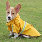 Large Dog Raincoat Cloak Style Waterproof Reflective Pet Jacket