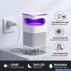 White mosquito trap device UV light chamber.