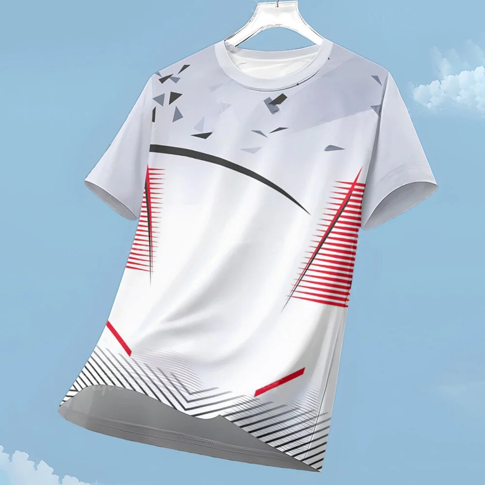 Men's Football Sports T-shirt Loose Breathable Athletic Top