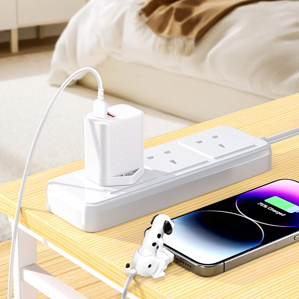 Humping Dog Funny Phone Charger USB Micro Type-C Fast Charging Samsung Android iPhone iOS