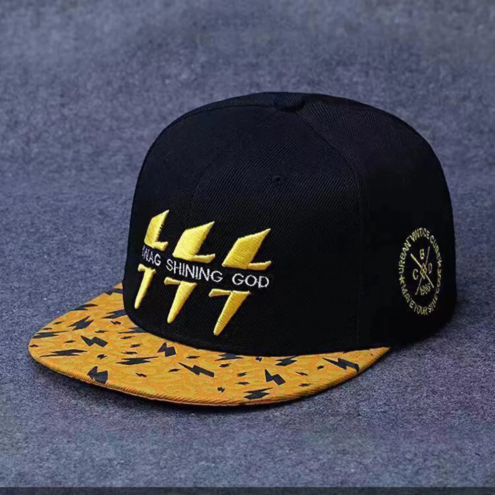 Hip Hop Embroidered Flat Brim Cap