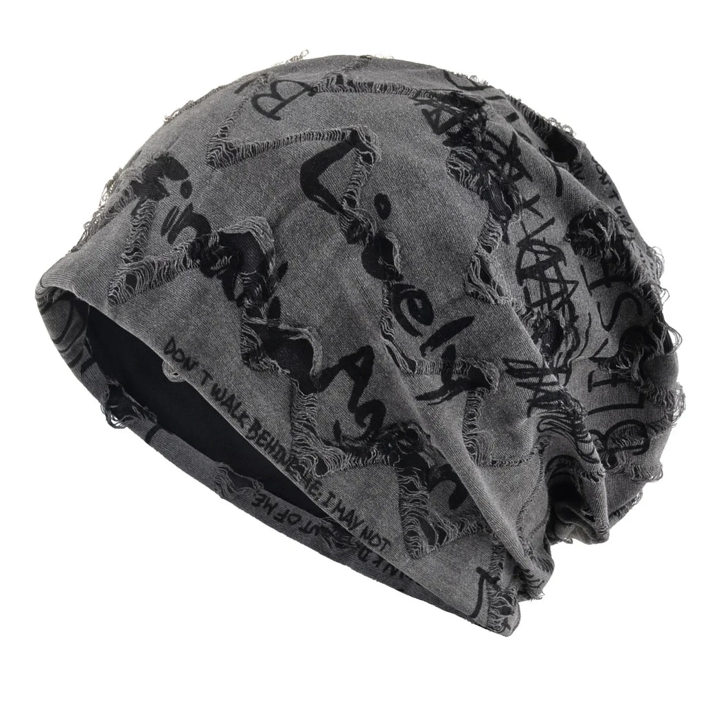 Be My Friend Beanie | Skully Frayed Distressed Edges Unisex
