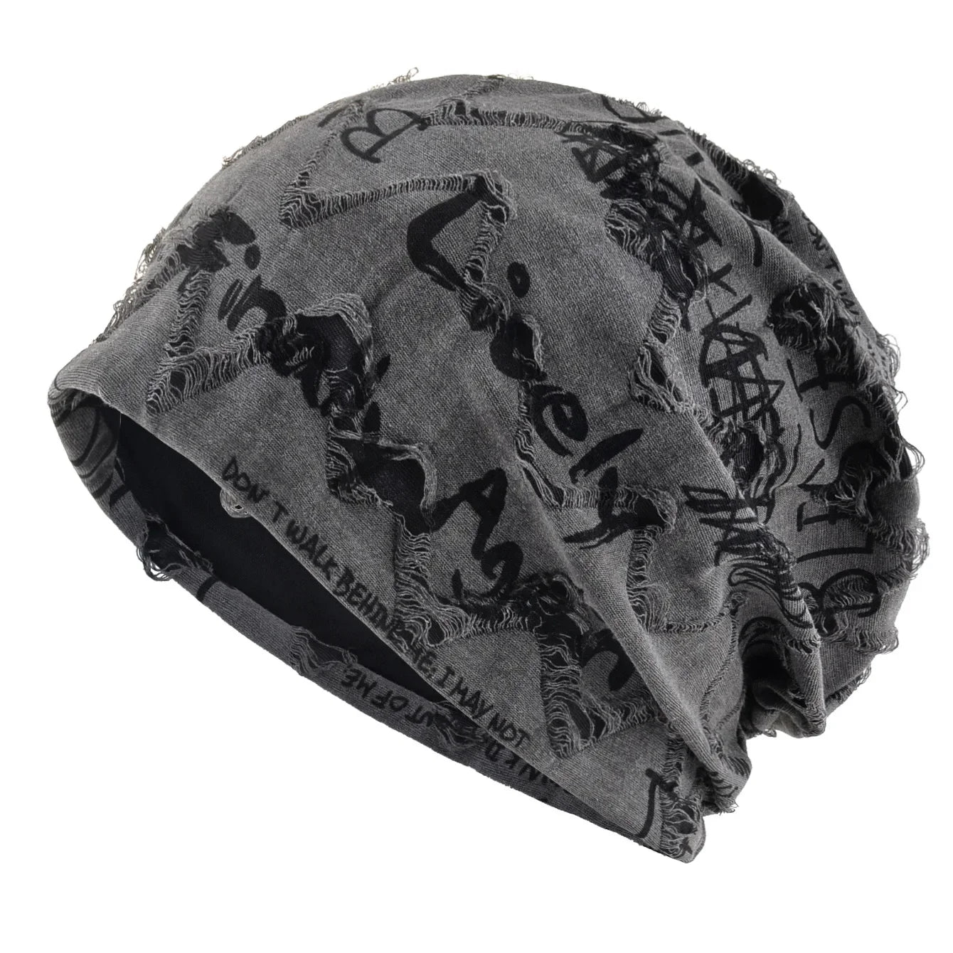 Be My Friend Beanie | Skully Frayed Distressed Edges Unisex