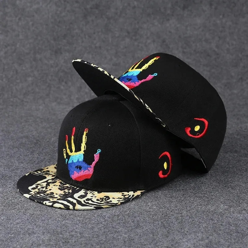 Hip Hop Embroidered Flat Brim Cap