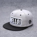 Hip Hop Embroidered Flat Brim Cap