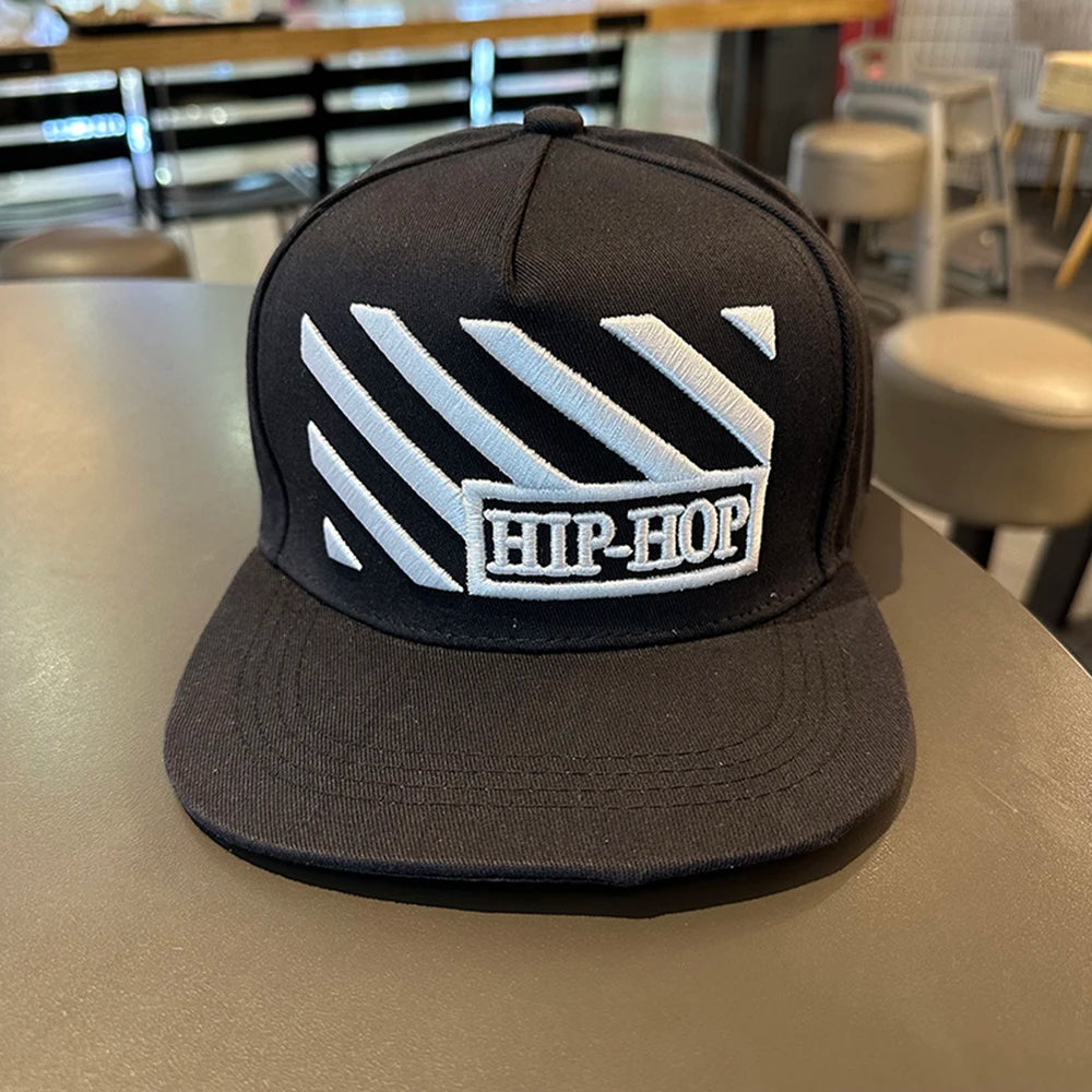 Hip Hop Embroidered Flat Brim Cap