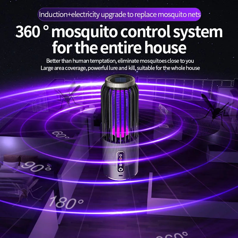 Powerful Mosquito Killer Lamp Zapper Portable Solar USB Rechargeable