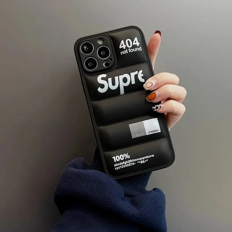 iPhone Puffer Phone Case Fashion Down Jacket