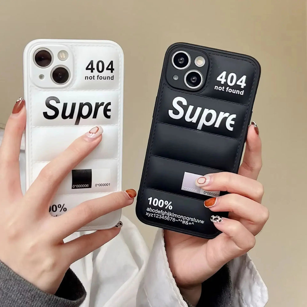 iPhone Puffer Down Jacket Mobile Phone Case Supre