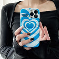 iPhone Love Heart Puffer Phone Case Quilted Soft Cover Pop Art