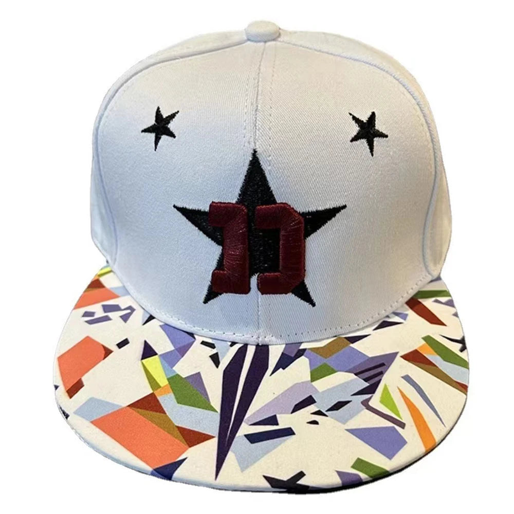 Hip Hop Embroidered Flat Brim Cap