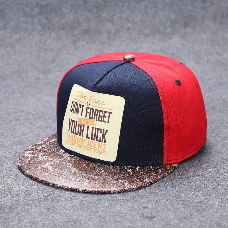 Hip Hop Embroidered Flat Brim Cap
