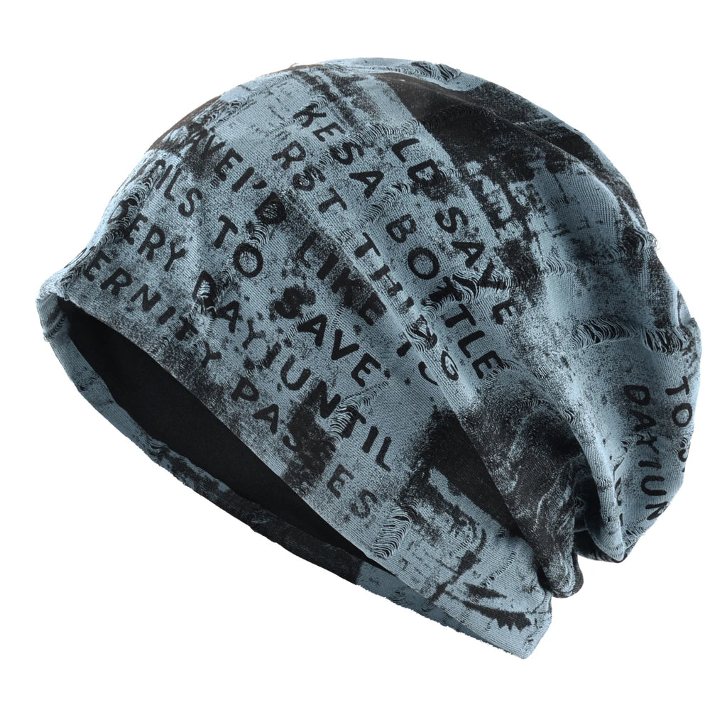 Vintage Beanie Grunge Distressed Streetwear Design