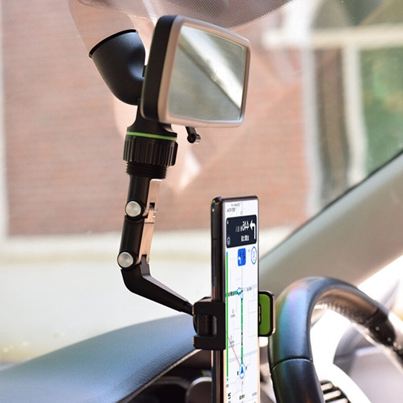Car Phone Holder Rearview Mirror Mount Auto Cradle