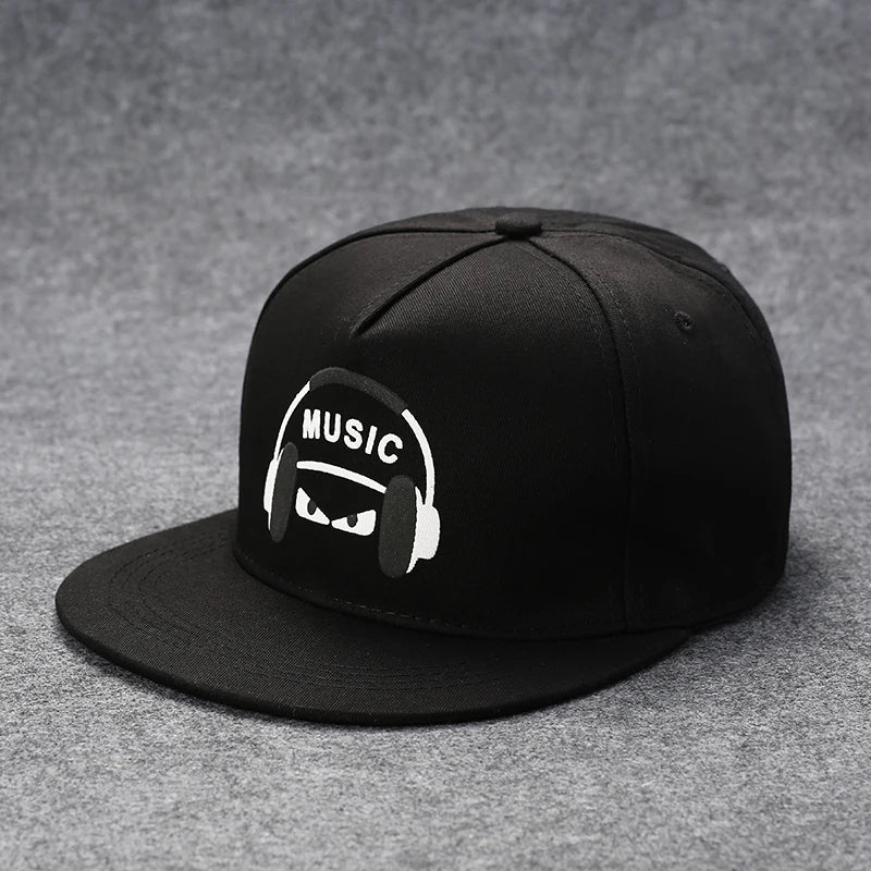 Hip Hop Embroidered Flat Brim Cap