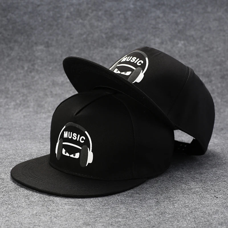 Hip Hop Embroidered Flat Brim Cap