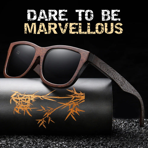 Bamboo Sunglasses Handmade Natural Eco-Friendly Wood Frame