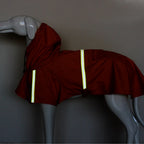 Large Dog Raincoat Cloak Style Waterproof Reflective Pet Jacket