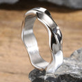 Mobius Wave Ring Twisted Stainless Steel Punk Fashion Band
