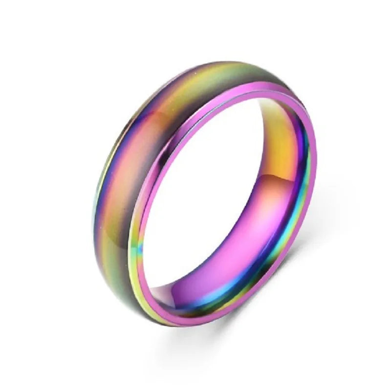 Multicolored ring on a white background