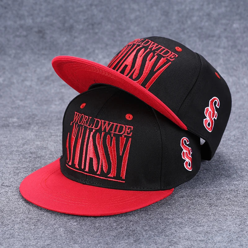Hip Hop Embroidered Flat Brim Cap